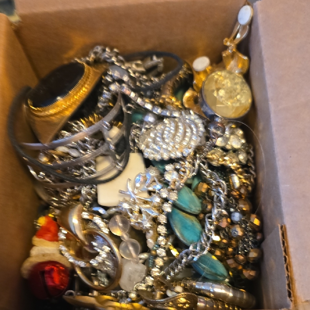 Elegant Silver and Gold Women's Jewelry Collection 4 Lb 3.4 Oz